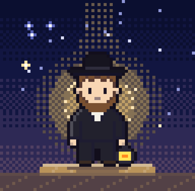 アーミッシュの導き手「長老」のドット絵