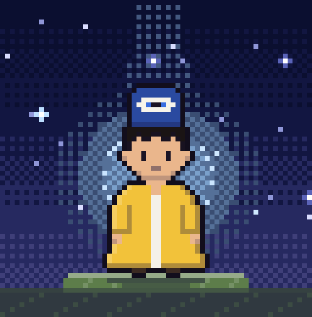 カオダイ教の導き手「高位の信徒」のドット絵
