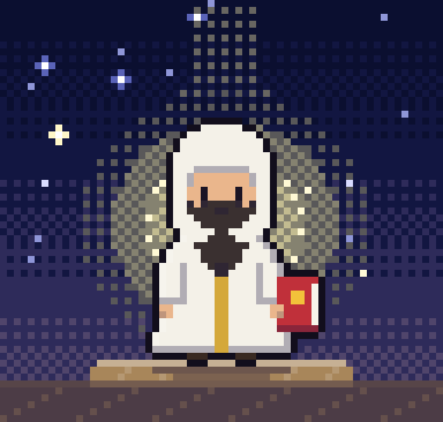 マニ教の導き手「選ばれた者（エレクト）」のドット絵