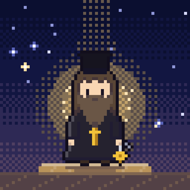キリスト教（正教会）の導き手「司祭」のドット絵