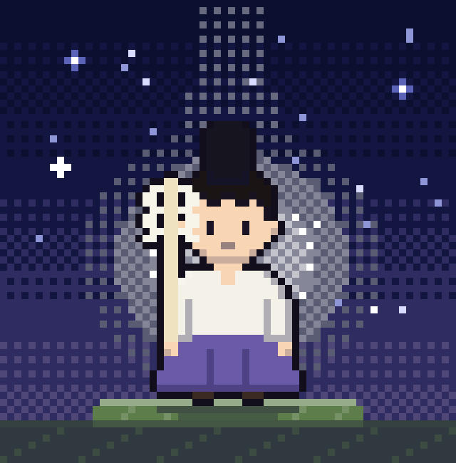 神道の導き手「神主」のドット絵