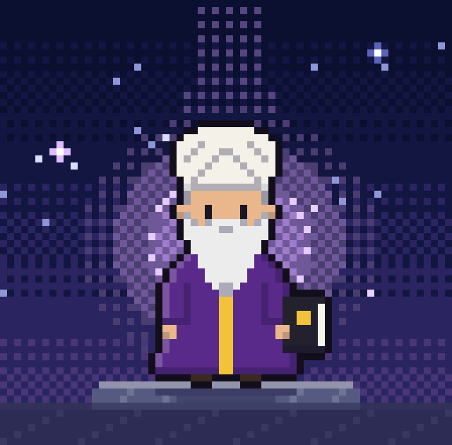 神智学の導き手「神秘学者」のドット絵