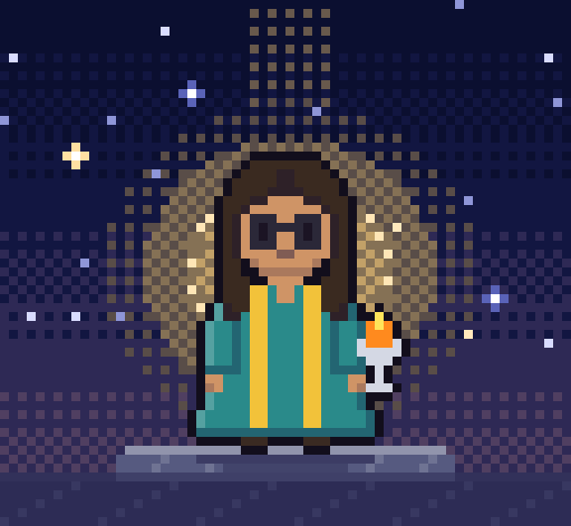 ユニテリアン・ユニバーサリズムの導き手「ミニスター」のドット絵